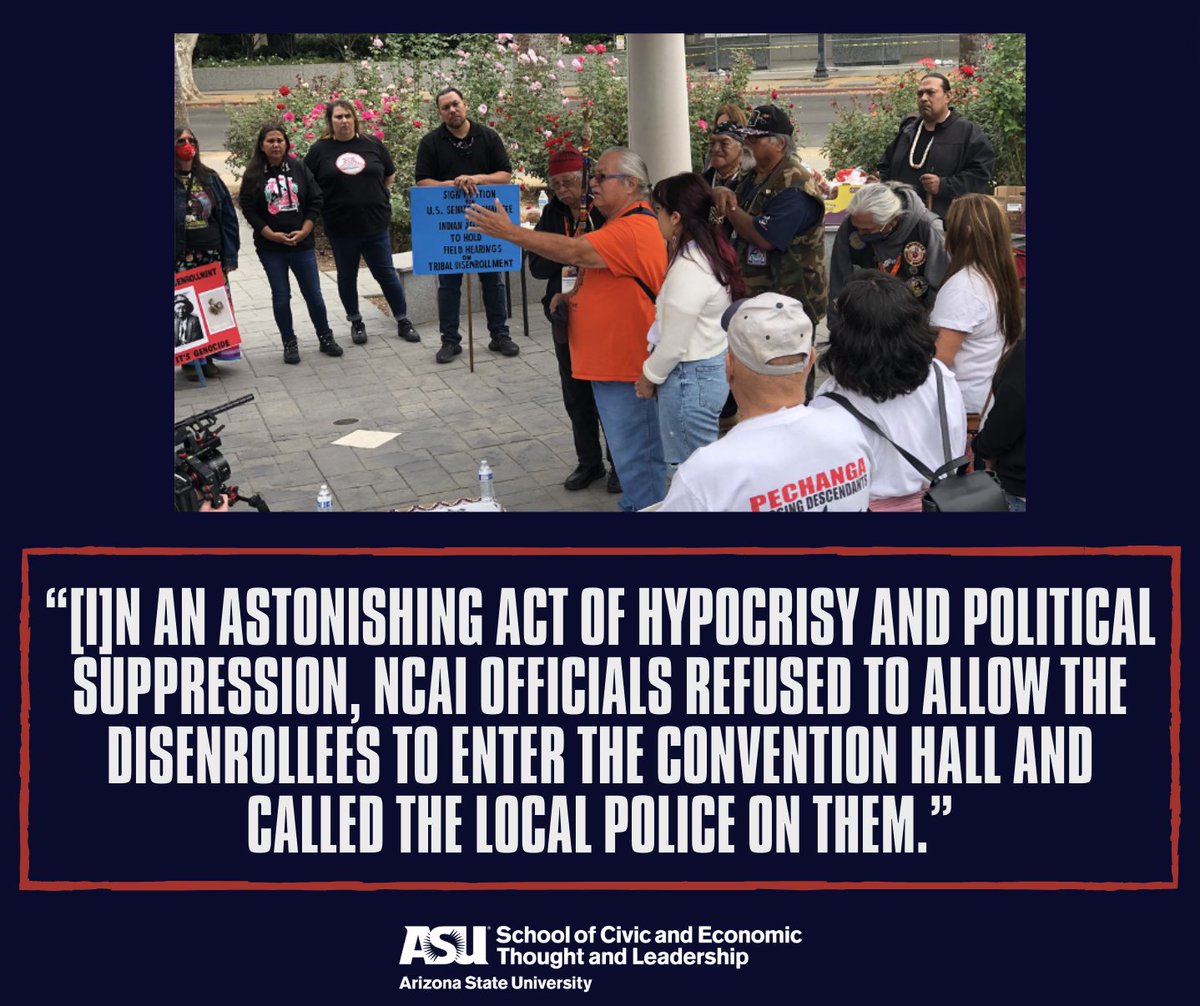 galandabroadman's tweet image. Read about how NCAI recently turned its back on peaceful #StopDisenrollment advocates, in @NDNlawyer latest scholarly essay, “Duress and Durability: Inter-Tribal Kinship and Indian Gaming Capitalism.” 
startingpointsjournal.com/durability-and…