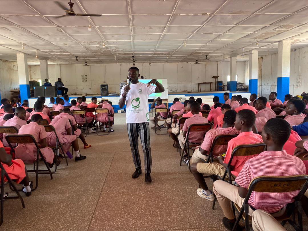 greenstoration's tweet photo. As part of our commitment to educating students about climate change, we recently connected with approximately 1700 students at Navrongo SHS to discuss the issue and explore innovative solutions in the fight against climate change. 

#ClimateAction #GreenEducation https://t.co/AZOxyhvvLu