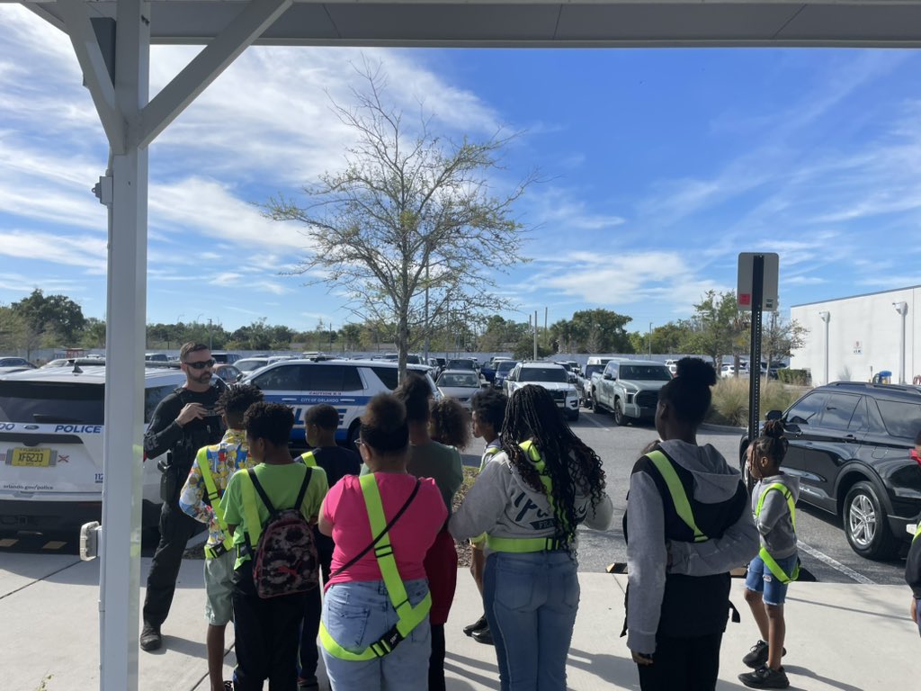 Our Safety Patrols visited the Orlando Police Headquarters. We are thankful for a supportive community #EagleNationOCPS #RosemontRises