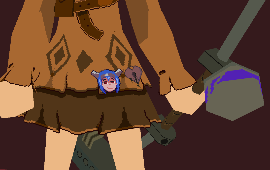 HeartLychee's tweet photo. Uhm I forgor some tags #epicbattlefantasy #lowpoly #3dmodeling #3dmodel https://t.co/N5mhYIbGQs