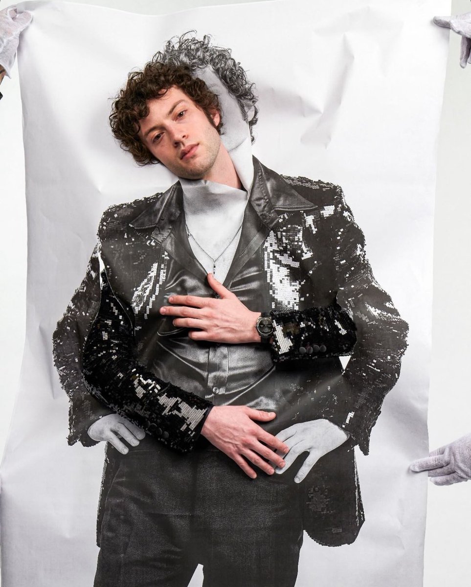 Dominic Sessa photographed by JR at an #Oscars Afterparty