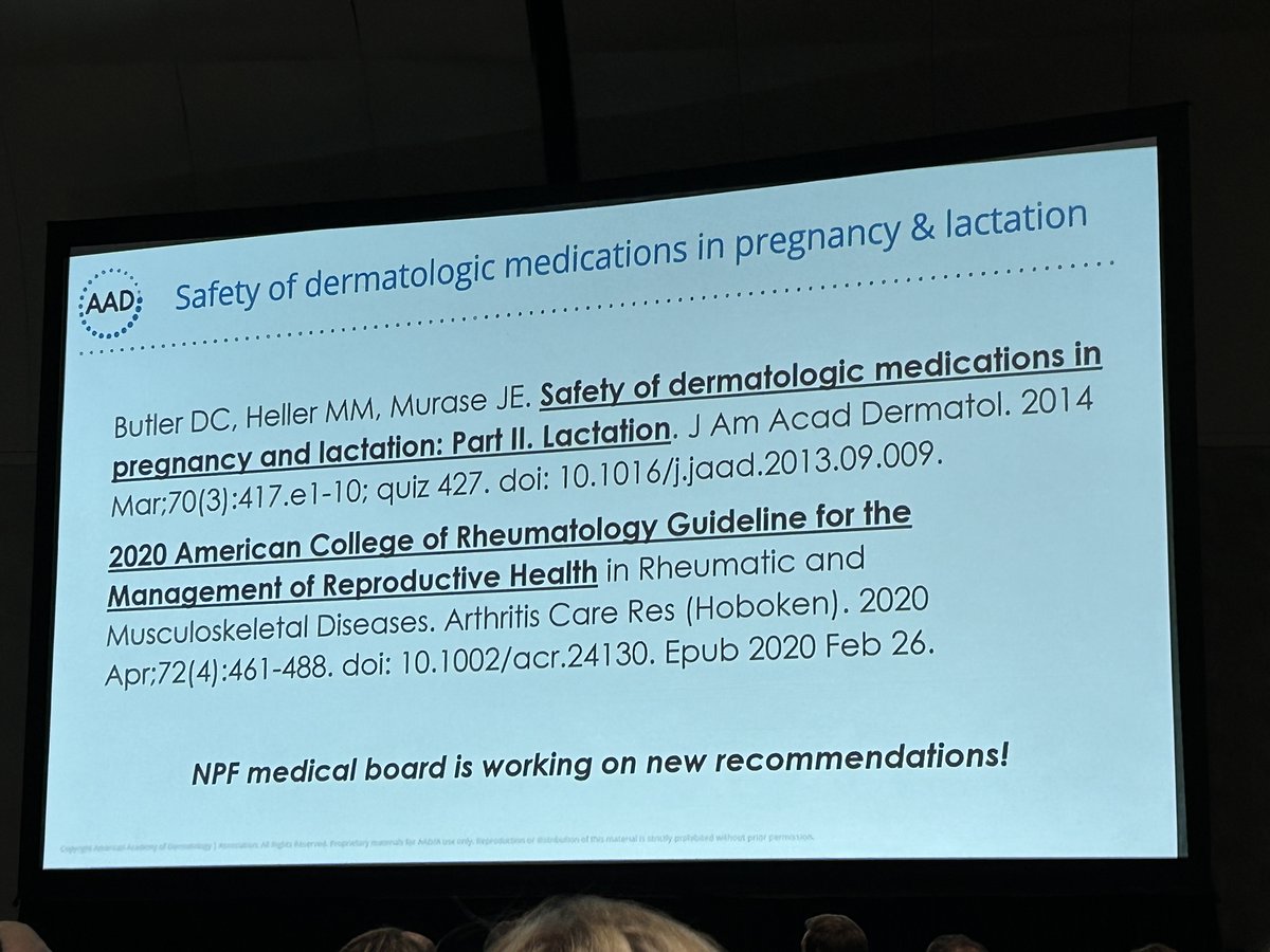 Jenny Soung addressed the need for updated recommendations for management of women with psoriasis of childbearing age. #AAD2024
