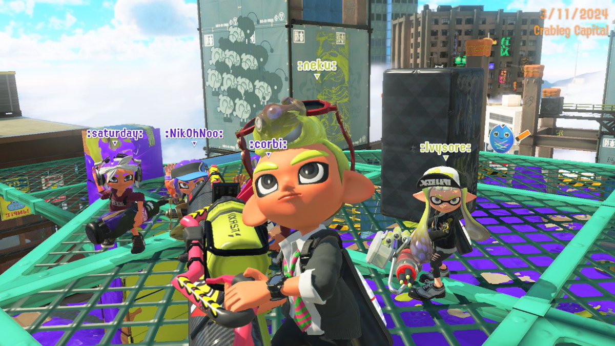 HLG_Splatoon's tweet photo. We played in CSC 5 today, ggs to everyone we played. set results below! 

@justinsaturday_ why is every1 so mean 2 me 💔
@thecorbiever got ice cream mid match
@Ivysores LOUD SCREAMING INTENSIFIES 
@Nekuewe fixed their sleep schedule and popped off 
@NikOhNoo ya! https://t.co/6aIH0Z0jkM