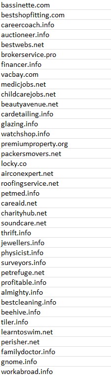 MyNamesRank's tweet photo. 💰Domain Auction Bargains @usesav from $1 #Domains #DomainInvesting #DomainNameForSale https://t.co/wFeJpDeoVW