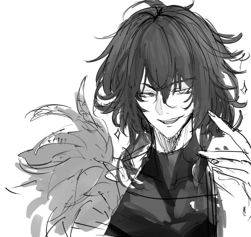 僕も他の絵師さんみたく、イケメンとかしっかり描きたいなというのはあるので、こういうのも頑張りたい(過去絵 