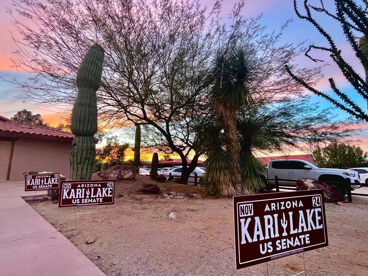 KariLakeWarRoom's tweet image. It's a lovely night in Wickenburg, #Karizona.

#AZSen