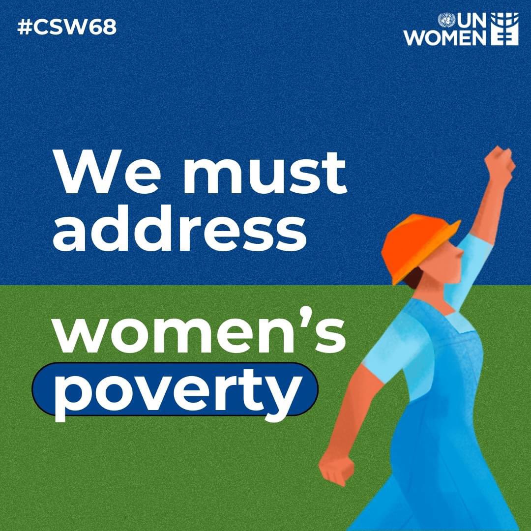 HollyOhDiamond1's tweet photo. @WorkOnward will join #CSW68 movement @UN 

Working towards ending women’s poverty requires financing from all sources to enhance women’s economic empowerment through:
✅Decent work
✅Equal pay
✅Accessible public services
✅Social protection
✅Financial inclusion

#InvestInWomen https://t.co/rGV1Uxo9cV