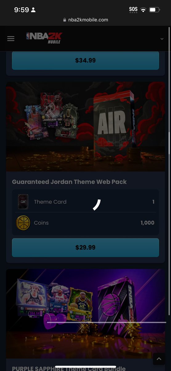Blondechai's tweet photo. @NBA2KMobile @NBA2KMobile your website does not work anytime I go to buy anything it just loads indefinitely https://t.co/LFmvodTEUi