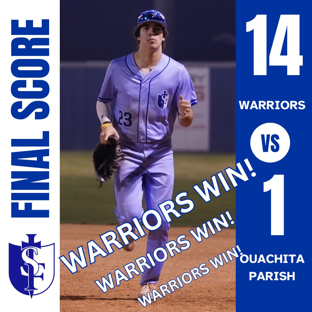 sfhs_warriors's tweet photo. Warriors Wins! We are Warrior Proud! #SFWarriors #SFBaseball #beawarrior https://t.co/LXSWPsv5mc