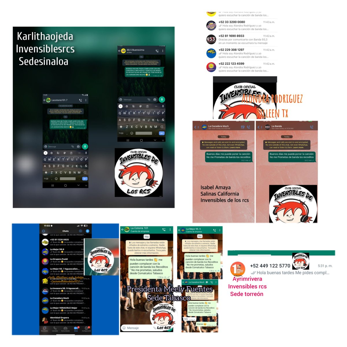 "Seguimos haciendo sonar las estaciones de radios 🎵 NO ME PROMETAS 🎶
<a href="/BANDARECODITOSS/">BANDA LOS RECODITOS</a>
<a href="/fuentes_meely/">Meely Fuentes</a>
<a href="/ItzelFran18/">Itzel Franco</a>