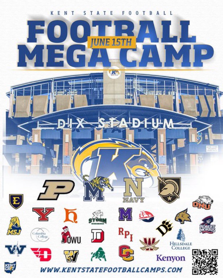 Thank you <a href="/keegan_linwood/">Keegan Linwood</a> for the camp invite to Kent State megacamp!