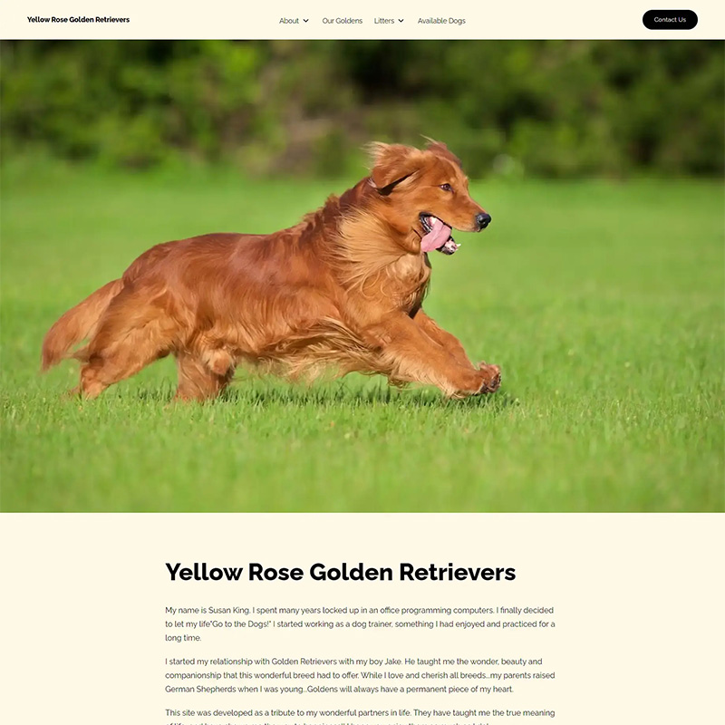 breedpost's tweet image. Yellow Rose Golden Retrievers has upgraded to Breedpost Version 2, a long time V1 customer! We're thrilled to offer them an even better experience with our latest website features. Check out the new look at skpups.com. Yay for progress!