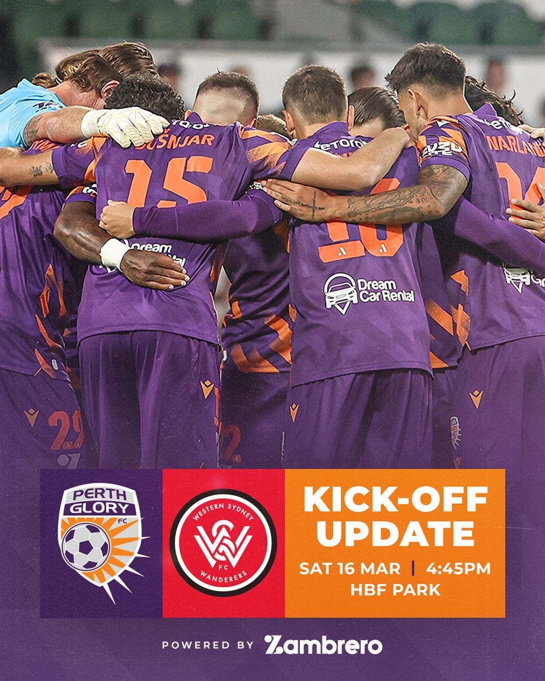 Perth sale glory fixture