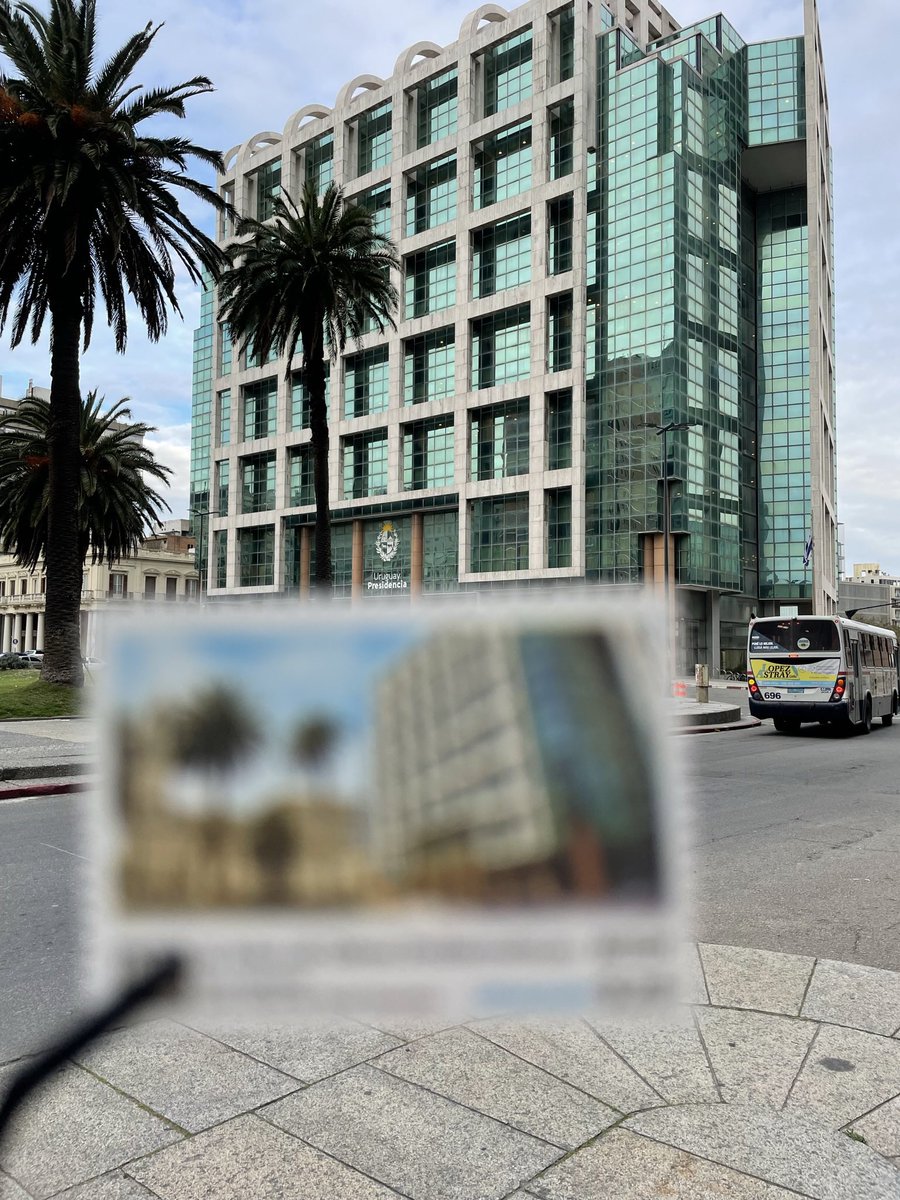 GPhilatelist's tweet photo. The Executive Tower is Uruguay's modern government headquarters facing Independence Square. Built in 2009, it's both praised for its design and criticized for its contrast with historic surroundings.  #Montevideo #Uruguay
#xtremephilately https://t.co/Px3EnmuX1g