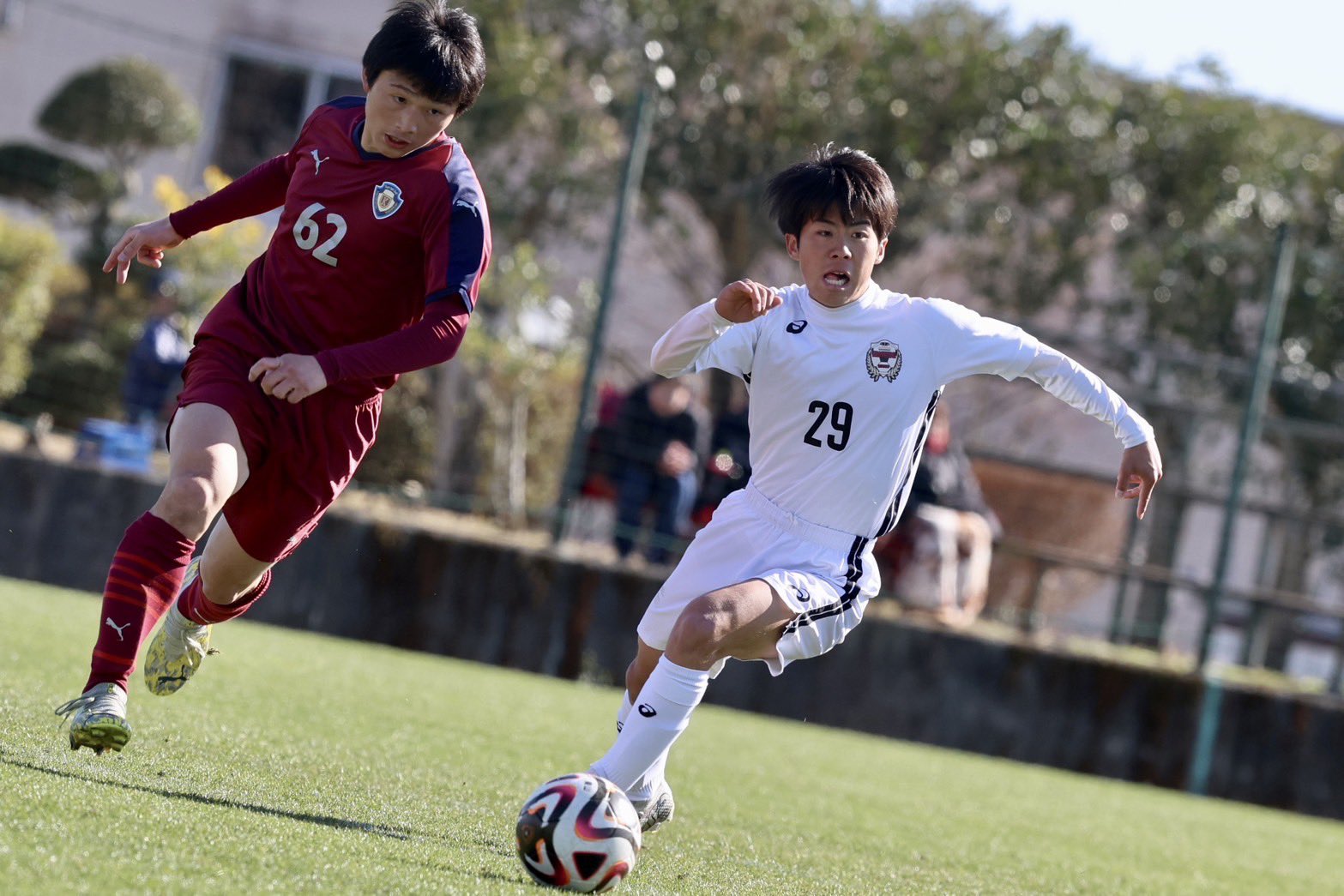 東山高校サッカー ジャージ MOM3754]東山FW藤枝康佑(3年)_10番を背負うストライカーが2得点