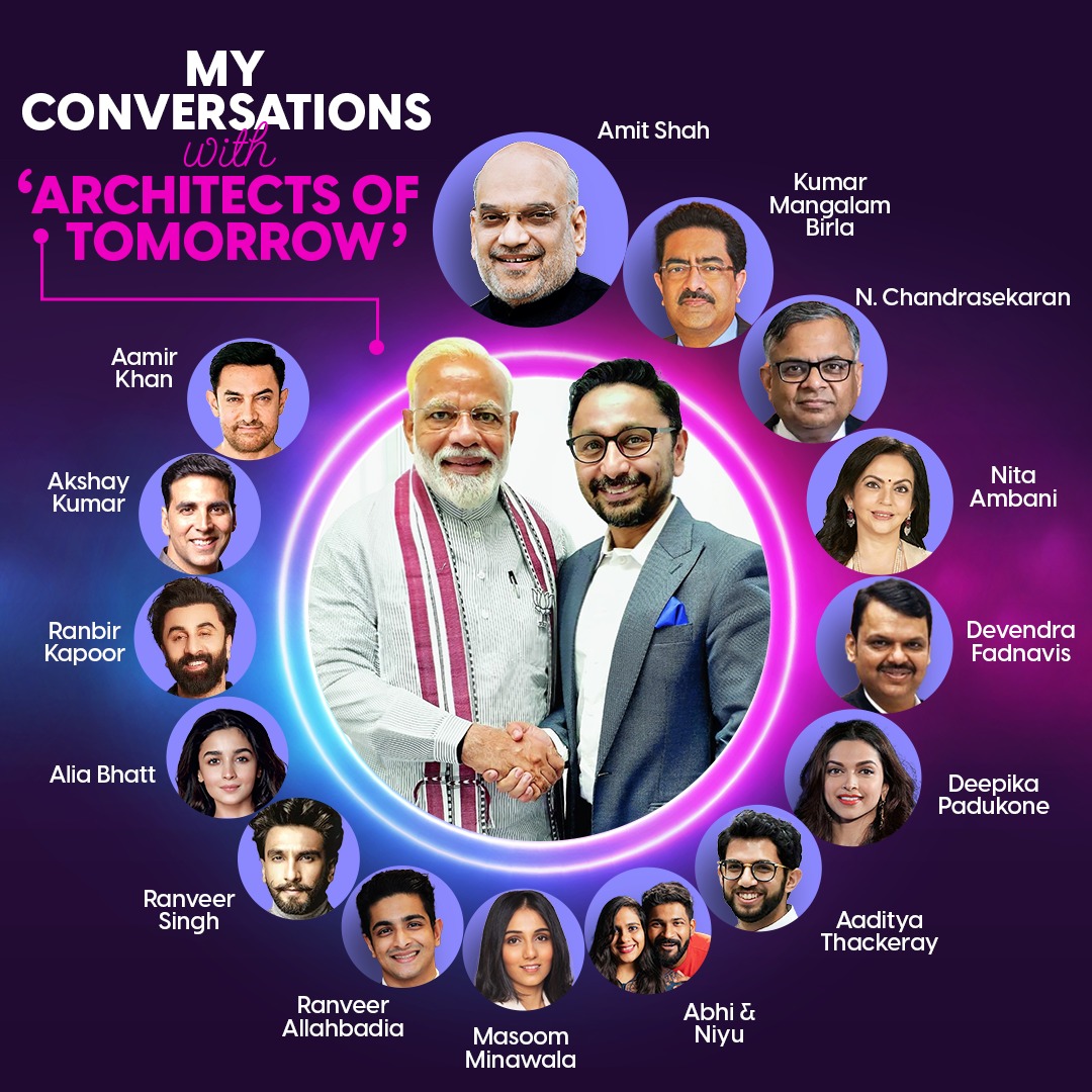 Very few would have had the privilege to interview both #NarendraModi ji and #AmitShah ji…and still fewer who would have had on-stage conversations with the Tata, Birla, and Ambani heads! Truly Humbled!

#LokmatMedia #FutureArchitects #InterviewSeries #LeadershipLessons…