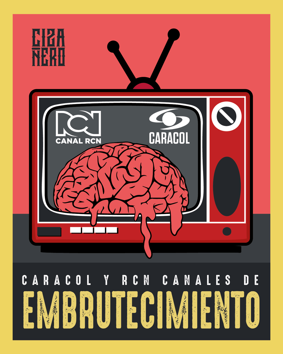 Cizanaparatodos's tweet photo. Caracol y RCN canales de embrutecimiento. https://t.co/ZU6EU4Gn9R
