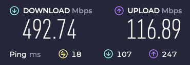 lostczech's tweet photo. ISP update: What was meant to be a temporary/backup solution has become my main internet. Download speed the same, but upload is 6x faster for half the price. Goodbye @optimum https://t.co/RXcKMbum5t