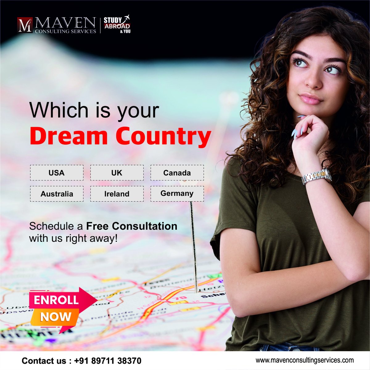 🌍 Dreaming of studying abroad? 🌟 Let us make your dream a reality! 💫 Schedule a free consultation with us today and take the first step towards an unforgettable journey! 🚀✈️ #StudyAbroad #EducationConsultation
Get in touch with us for expert counselling
at +91 89711 38370
