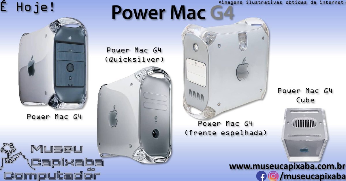 É hoje!

O microcomputador Apple Power Macintosh de 1994

Faz 30 anos!

+em museucapixaba.com.br/hoje/microcomp…

#MuseuCapixaba #mcc #éhoje #museu #Apple #AppleInc #PowerMacintosh #PowerPC #PowerPC601 #PowerMac #PowerMacG3 #PowerMacG4 #PowerMacG5 #AppleMacPro #m68000 #m68040 #AIMAlliance