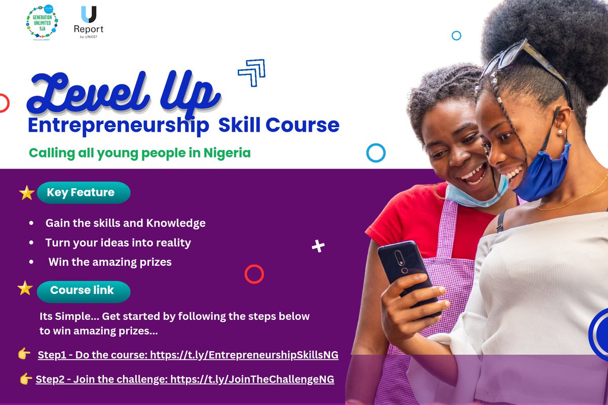 Hey GenZ, a mind-blowing entrepreneurial journey coming your way! Gain the skills and knowledge & win the amazing prizes!! Two simple steps and free!! Step1- do the course: t.ly/Entrepreneursh… Step2- join the challenge: t.ly/JoinTheChallen… #SkillsRightNow