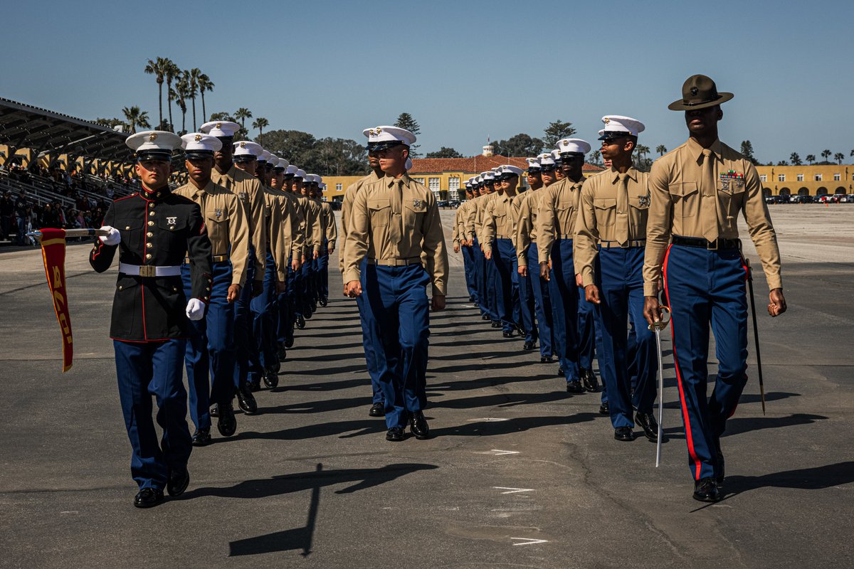 Congratulations to the #Marines of #Delta Company, 1st Recruit Training Regiment, who recently graduated from #MCRD #SanDiego! Welcome to the Corps! Best wishes as you all continue your journey at @SOI_W_Pendleton, @MCIWPendletonCA. @USMC @USMarineCorps