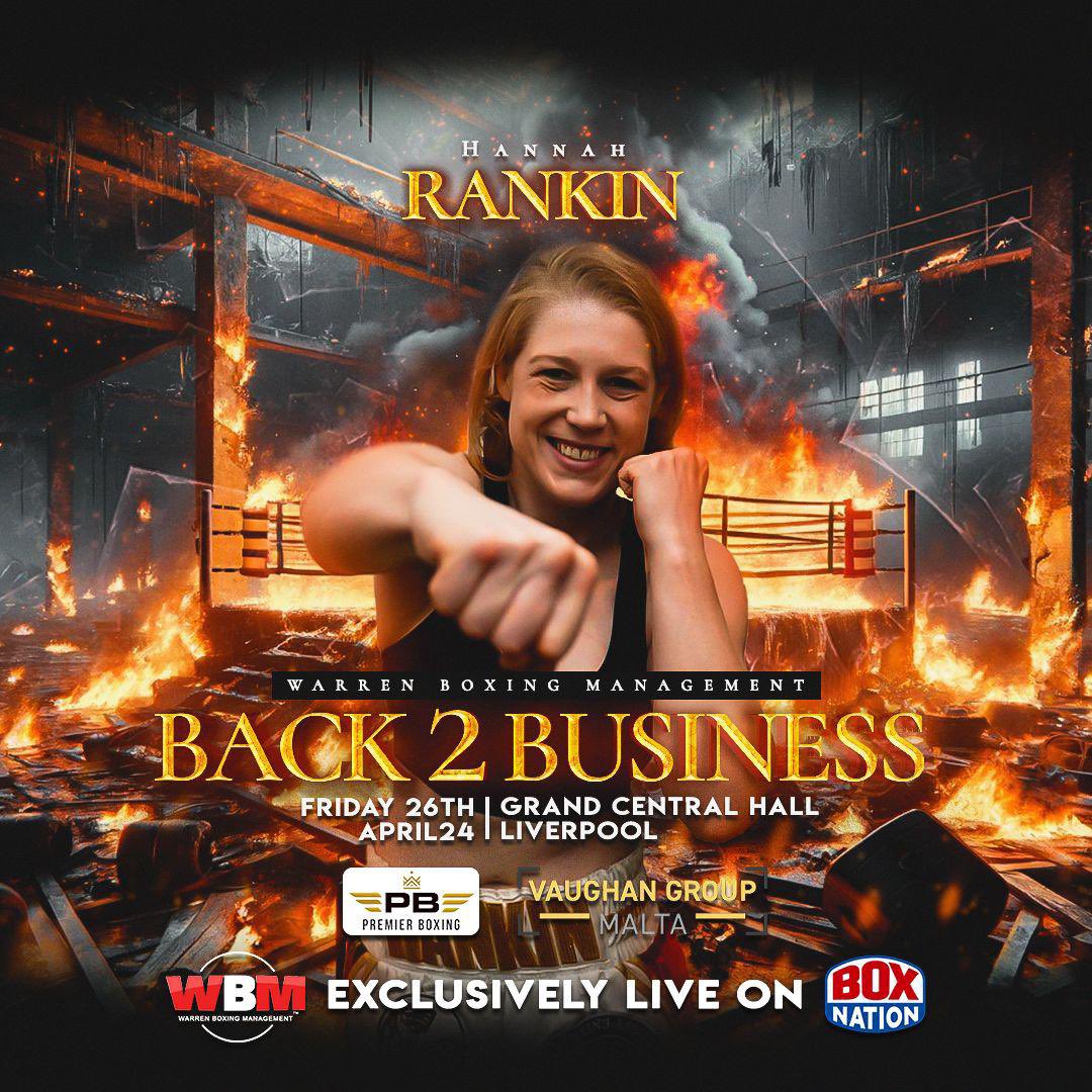 h_hkan's tweet photo. Ringside ticket sorted from @Team_Rankin to the @WBoxingM show at Grand Central Hall in Liverpool on April 26th
Good luck Hannah Rankin 🔥🥊
Kaisey Khademi vs Ryan Farrag for the Commonwealth Super Flyweight Championship 🔥🥊
#HannahRankin #KhademiFarrag #BacktoBusiness https://t.co/FuvMshXtoc