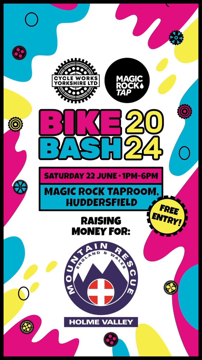 Support <a href="/HVMRT/">Holme Valley MRT</a> this summer with @cycleworksyorkshire @magicrocktap #cycleworksyorkshire #CWYBikeBash Get on yer bike and head over to fb.me/e/1IcOBhnkP Please RT <a href="/RideHolme/">RideHolme</a> <a href="/ridesheffield/">Ride Sheffield</a> <a href="/KoftheP/">keeper of the peak</a> <a href="/itvcycling/">ITV Cycling</a> <a href="/bloc_toast/">BLOC</a> <a href="/KirkleesEvents/">KirkleesEvents</a>