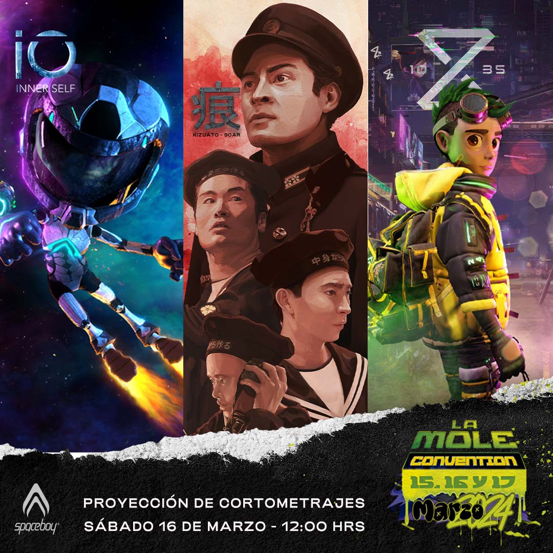 SpaceBoyMX's tweet photo. ¡Te esperamos este sábado en @lamolemx  con una sorpresa muy especial! 🍿

Proyectaremos nuestros tres cortos, #IOInnerSelf 🚀, #Kizuato 🐤 y #10:35⌛️  en punto de las 12:00 del día en el Auditorio HIR (planta alta del centro de convenciones )  ¡Los esperamos !

#wearespaceboy https://t.co/GmFxSHi7Qj