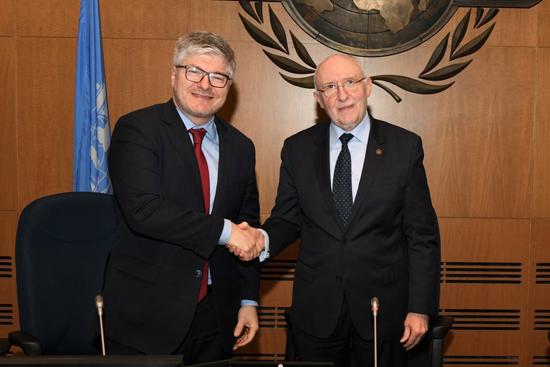 icao's tweet photo. NEWS 📣 Today, the 36 States on the governing Council of ICAO appointed Mr. Juan Carlos Salazar for a second three-year term as Secretary General.

Learn more and join the conversation on LinkedIn: https://t.co/QhsYGNFipO https://t.co/DaheUowyz7