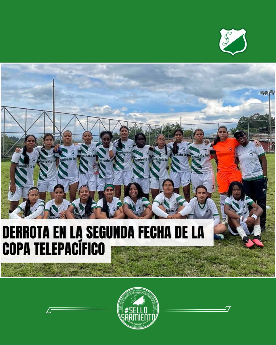 ESarmientoLora's tweet photo. La Sarmiento Lora cayó 2-4 ante Alianza Popayán en la capital caucana, por la 2ª fecha del Grupo B de la Copa Telepacífico Femenina. 

Goles: Eidy Delgado, Maoly Osorio.

Formadora: Carmen Rodallega.

#EllasSonFútbol
#VamosSarmiento https://t.co/HPuQfFdtmb