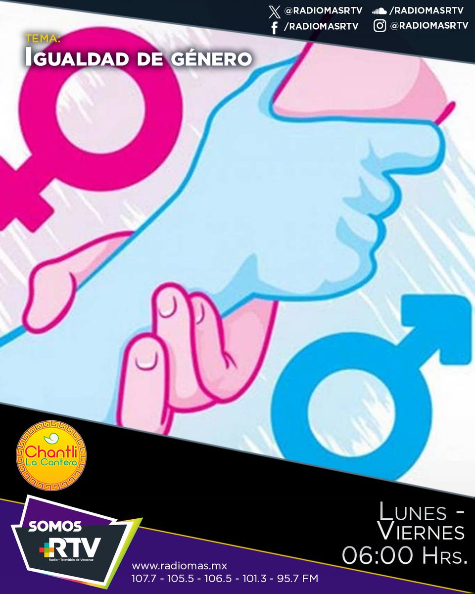 RADIOMASRTV's tweet photo. ¡Descubre el compromiso de #Chantli con la igualdad de género! 💪 En nuestro programa, creemos firmemente en la inclusión y la equidad para todos.
Te esperamos a las 6:00 de la mañana por #radiomas 💜 https://t.co/sXquDlHmO2