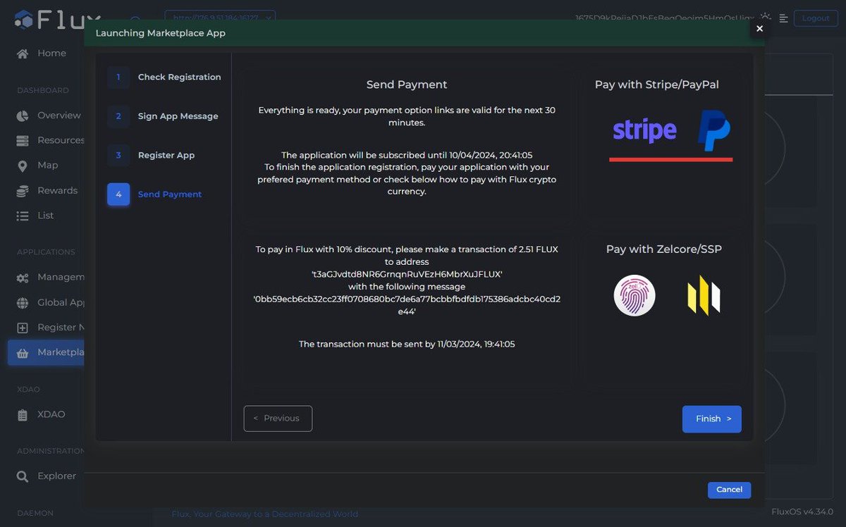 FluxTurkiye's tweet photo. 💵 @stripe ve @PayPal aracılığıyla hizmetler için ödemeler yakında #Flux Marketplace'e geliyor! 

Güncellemeler için bizi izlemeye devam edin, yakında daha heyecan verici özelliklere de erişebileceksiniz.
@RunOnFlux #DePIN #Web3 #Cloud https://t.co/VnGjtjmEq7