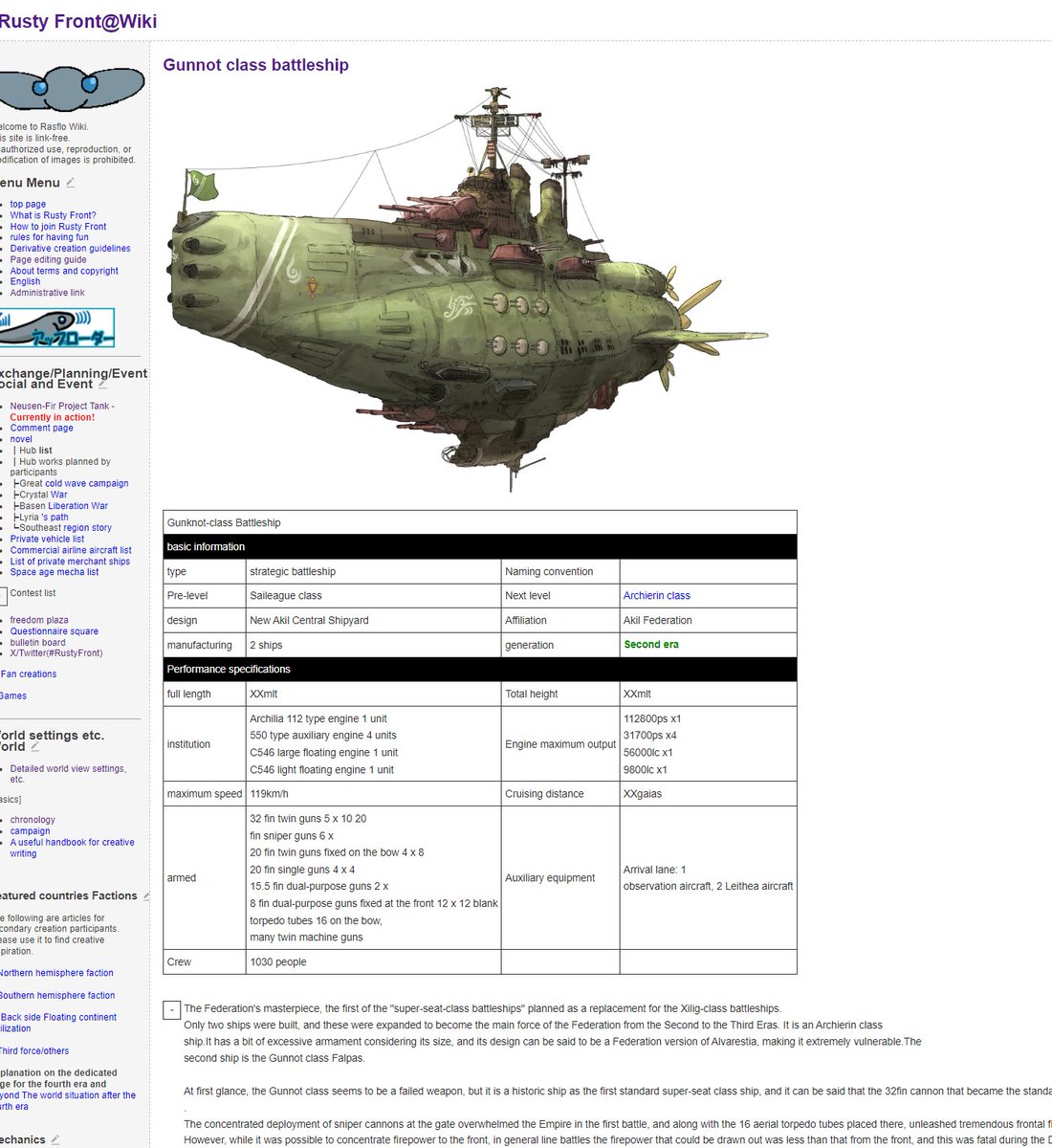 In the left menu, you can find "Mechanics" section.
each link let you browse hub page of each faction's military units.
2nd picture is an example of list of Arkilian federation's units.
3rd page is an individual page of the unit.
This wiki contains hundreds of them.