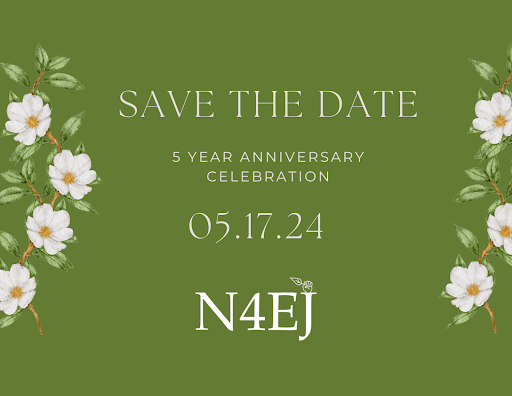 SAVE THE DATE! Join us for N4EJ's 🌱Setting Roots🌱 anniversary to celebrate 5 years of organizing and advancing environmental justice in McKinley Park and Chicago's Southwest Side. ⏰Friday, May 17, 5pm - 10pm 📍Chicago Art Department (1926 S Halsted St)