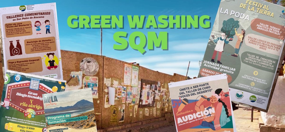 The greenwashing of lithium mining Trying to hide the damage #Chile #Lithium #mining #greenwashing @OPSAL_ @CIEJ_SanDiego @MiningWatch @mininginjustice @pravonavodu yestolifenotomining.org/latest-news/32…