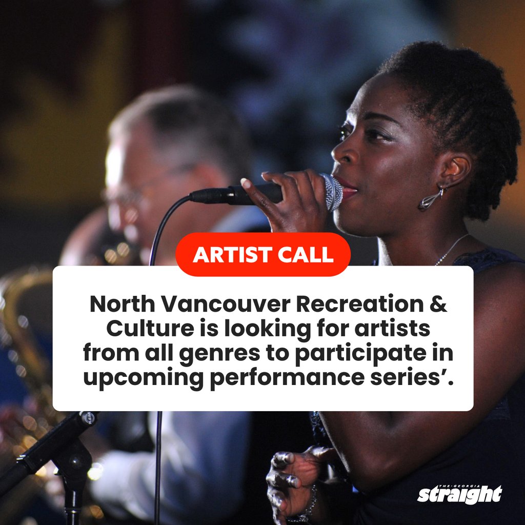 georgiastraight's tweet photo. Are you an emerging, mid-career or professional artist in visual arts, music, dance, theatre and entertainment? All genres + experience levels are encouraged to apply for this opportunity with @NorthVanRC + @Centennial_Thtr 👉 https://t.co/05t7t2ZjCl
#sponsored #StraightPartner https://t.co/eq33tEvyF2