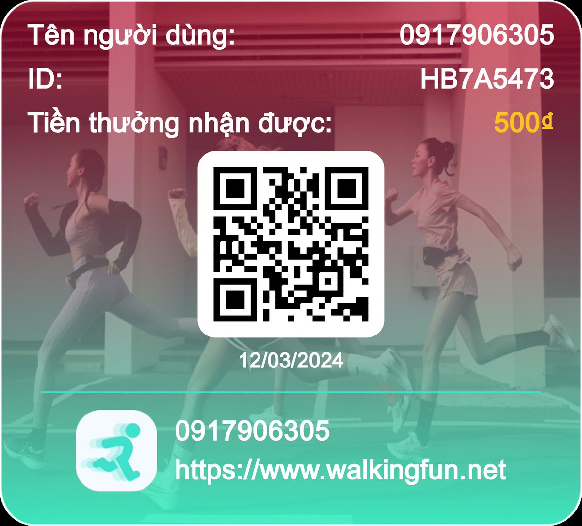 Vantydolt's tweet photo. WalkingFun -  Đi bộ hăng say, nhận quà liền tay. https://t.co/10yfPNQdcv https://t.co/3eLoMaxixS