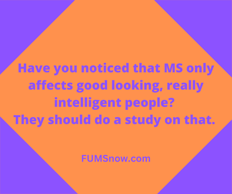 FUMSnow's tweet photo. Happy MS Awareness Month! https://t.co/WyUL0iiZtx