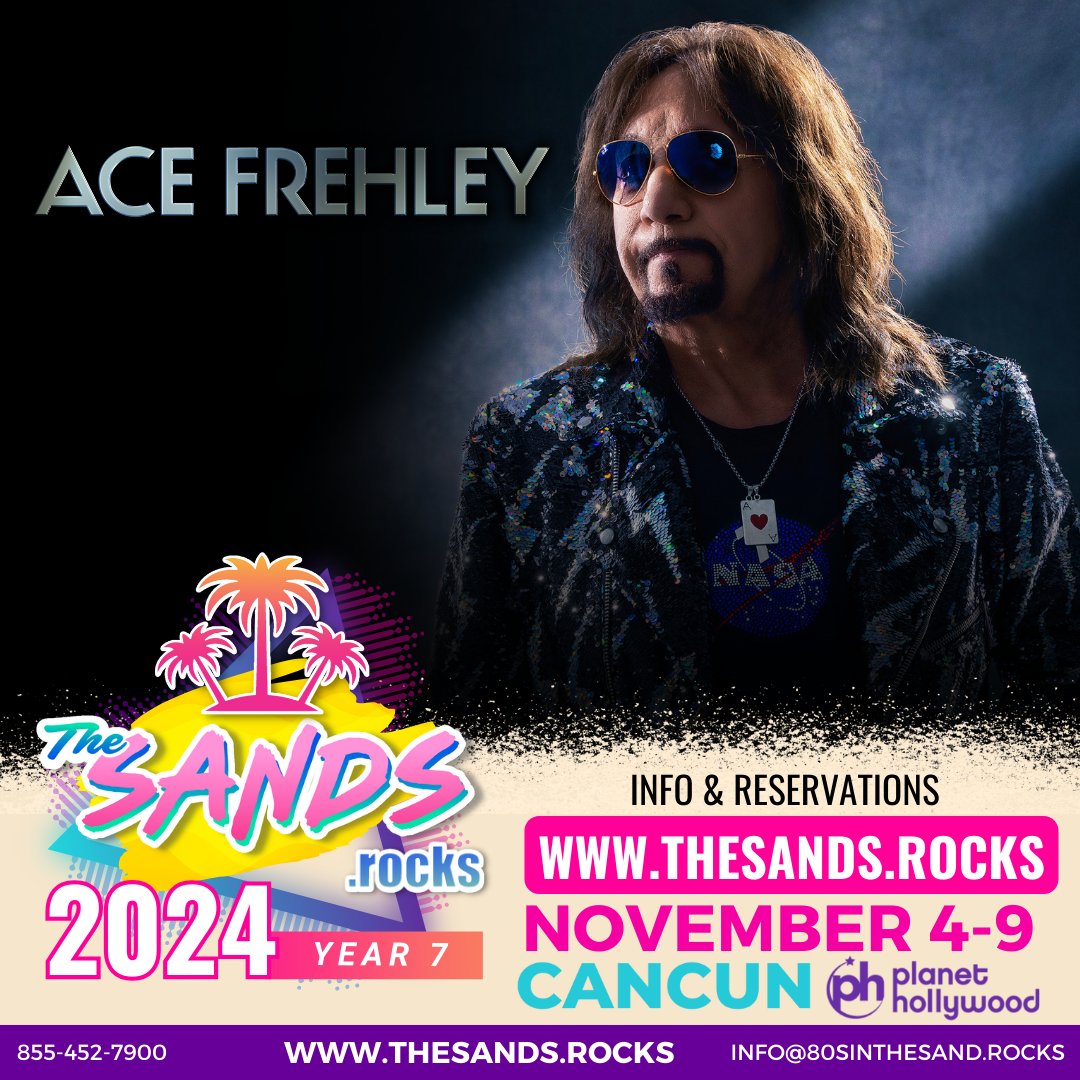 Welcome legendary musician ACE FREHLEY <a href="/ace_frehley/">Ace Frehley</a> to The Sands 2024! #thesandsrocks