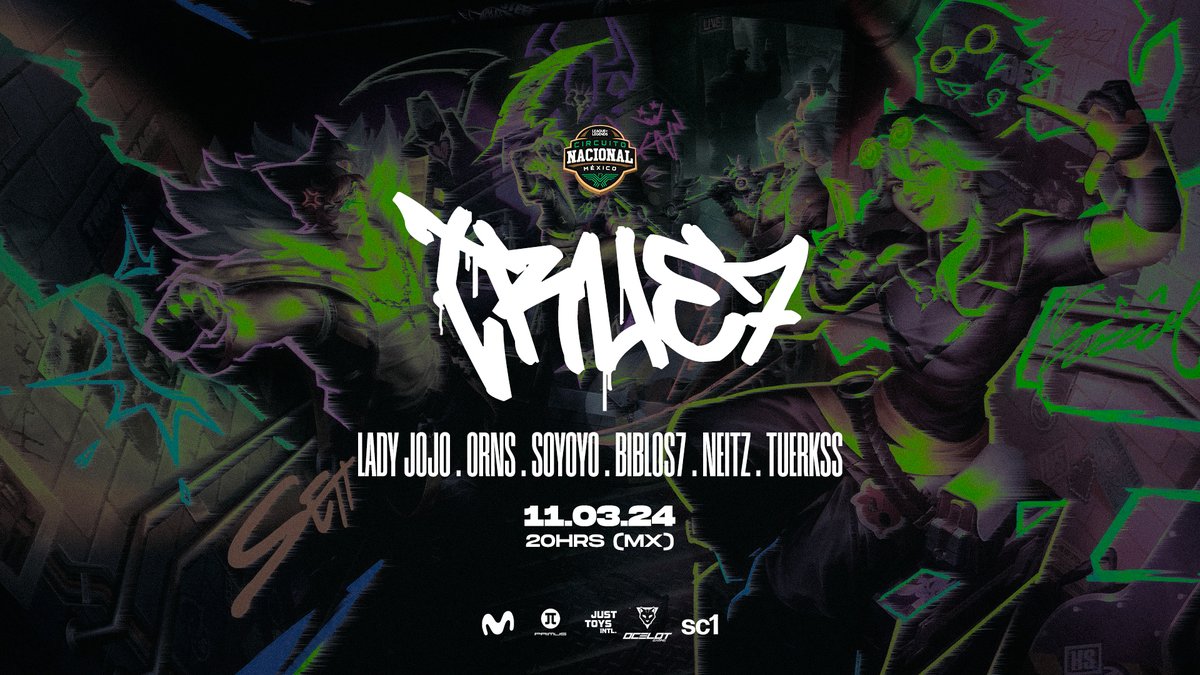 LyonLATAM's tweet image. Hoy debuta un proyecto secreto. La mezcla perfecta entre talento, juventud y experiencia.

Nuestro hermano menor estará participando en los #CircuitosNacionales.

Roster: @Neit_z, @Soyoyo33, @gnar1244, @WreckingLoL y la estrella, @Bibl0s.

😎🌈 #True7