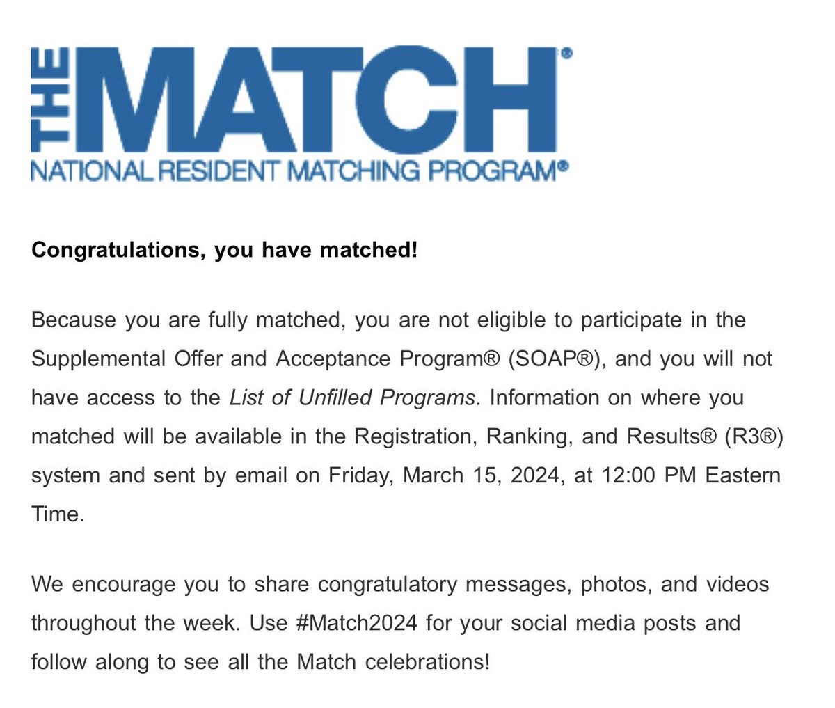Blessed and thankful to say I matched into Orthopaedic Surgery! Congratulations to all of those in the class of 2024 that matched this year &amp; especially my <a href="/HowardU/">Howard University</a> family  #Match2024 #NthDimensions