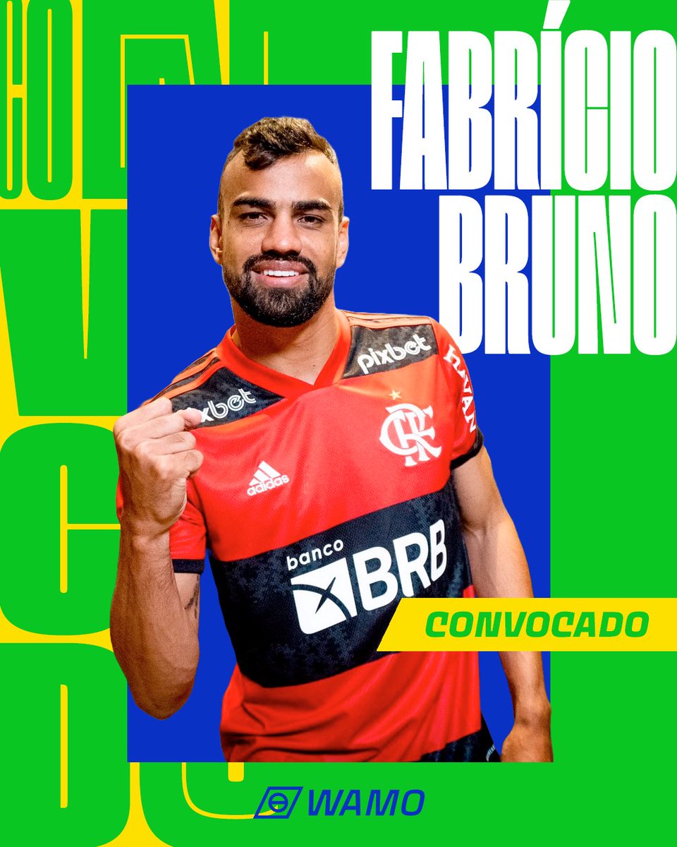 MAIS UMA NOVIDADE! ✅ Fabrício Bruno foi chamado no lugar de Marquinhos, que foi cortado por lesão! 

Curtiu a escolha do Dorival? 

#CanalWamo