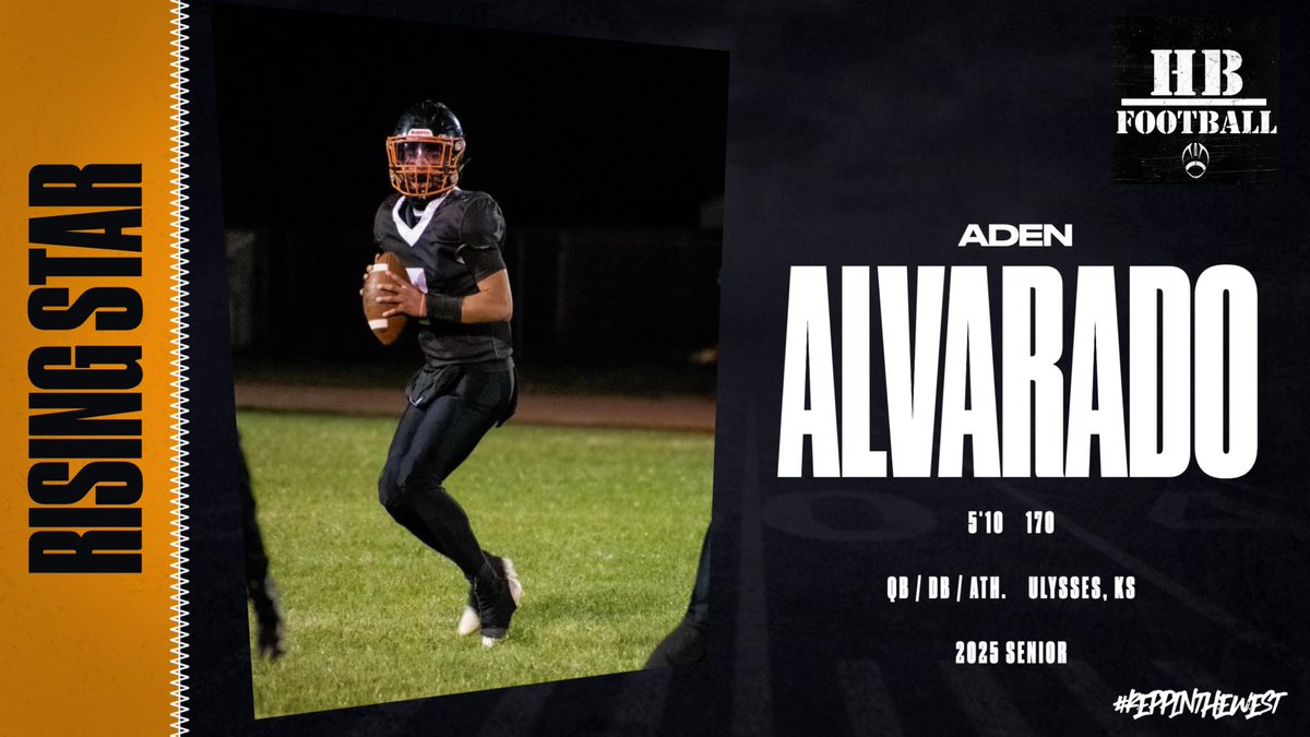 Ulysses’ Aden Alvarado is a versatile athlete with big play ability. 

2023 stats -

700 yds passing 4 TDs
947 yds rushing 6 TDs
HM All GWAC
HM 4A All State

<a href="/AlvaradoAden/">Aden Alvarado</a> @TigerPrideFBall