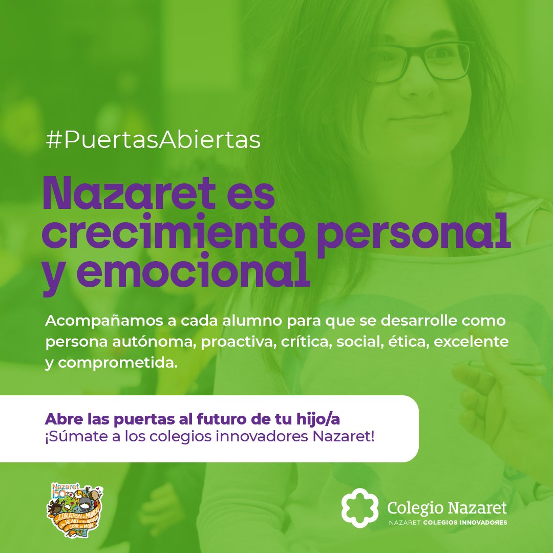 En Nazaret acompañamos a cada alumno en su desarrollo personal y emocional. ¿Quieres conocernos? Pide tu cita a través de nuestra página web 👉🏼 nazaretrealejos.org ¡Te esperamos!#OptimismoUrgente <a href="/coleinnovadores/">Coles Innovadores</a>