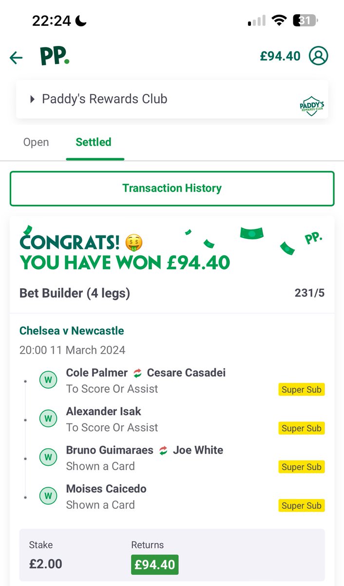 E2GM7's tweet photo. @AndyRobsonTips Hopped on a live chat and they corrected it👏🏻🙏🏻 https://t.co/JByTRxQB5S