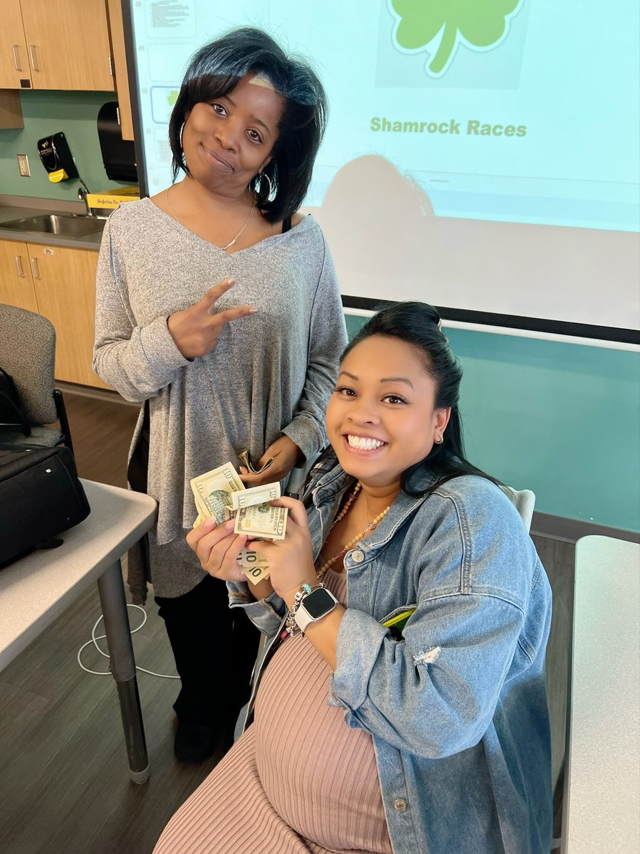 HMC1_Compass's tweet photo. Wowza!!!! Congratulations to our very own First Grade Teacher Mrs. Stalker. She found the most shamrocks during Compass’ Shamrock Hunt. She even won $50 in cash! Go Mrs. Stalker! ☘️ ☘️☘️☘️☘️☘️☘️☘️ @HMC1Proud #shamrock https://t.co/vfa992gT7e