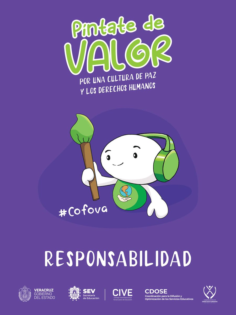 CETMAR_07's tweet photo. ¡Píntate de valor por una Cultura de Paz y los Derechos Humanos! 📷📷
La responsabilidad nos ayuda a respetar compromisos y acuerdos, implica tomar en cuenta las consecuencias de nuestros actos de manera que estos no afecten negativamente a los demás.📷📷 https://t.co/T18y0pjm6K