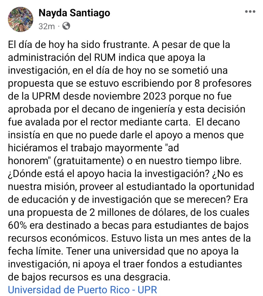 leirhab's tweet photo. Otra ocurrencía, otro día más en el RUM... #UPRM @uprm #RUM #inge @EceUprm @cefirum https://t.co/5PmErCJT97