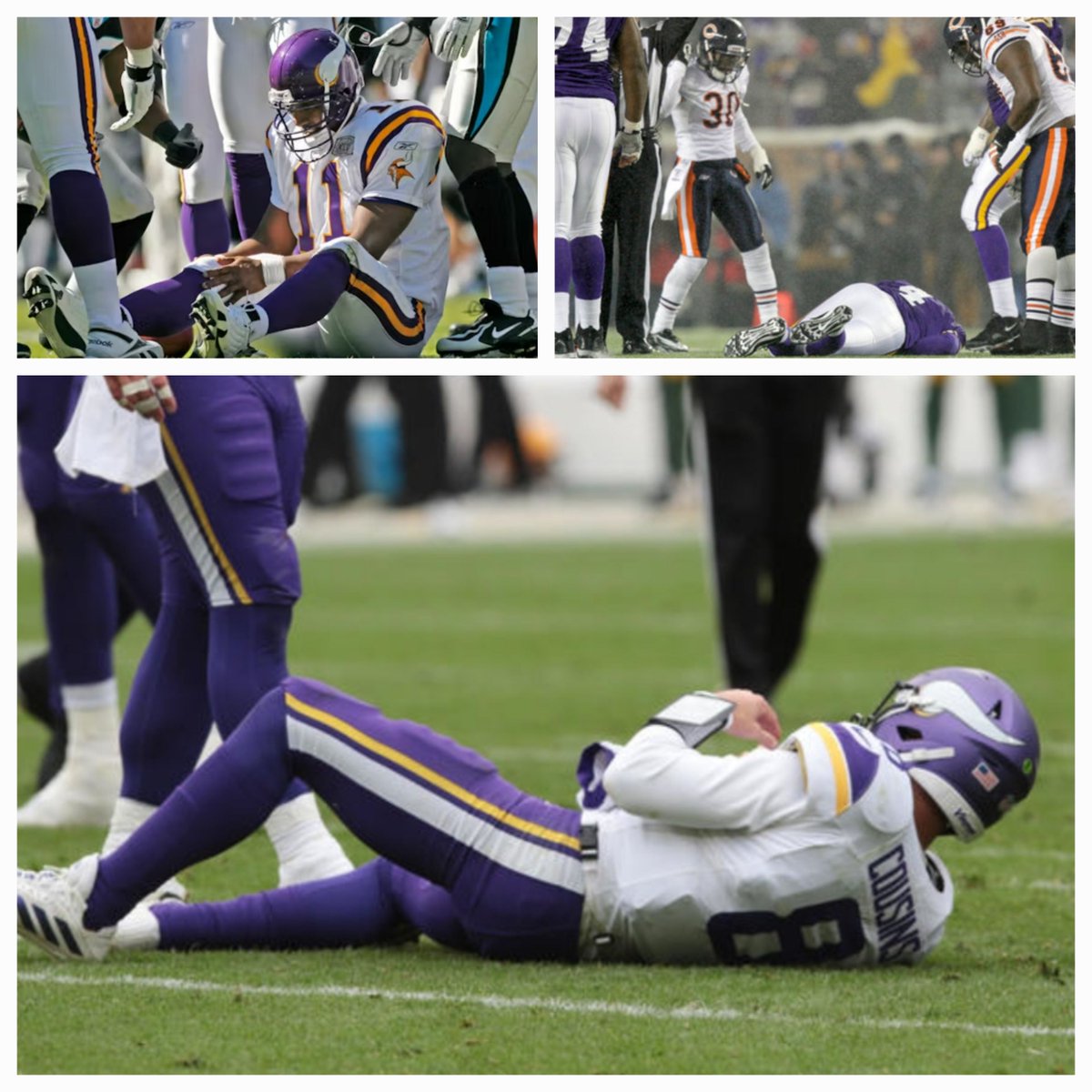 Kicking curse? This is the last snap for 3 of the last 4 pro bowl QBs the Vikings have had. The other? Teddy Bridgewater, who took a few sympathy snaps in 2017 after returning from that horrific injury.